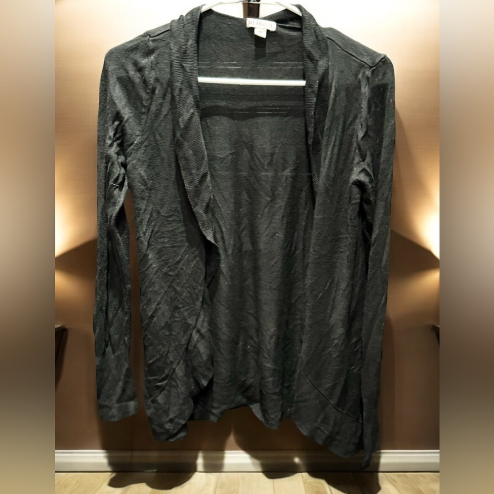 Merona Charcoal Gray Cardigan MEDIUM soft cotton